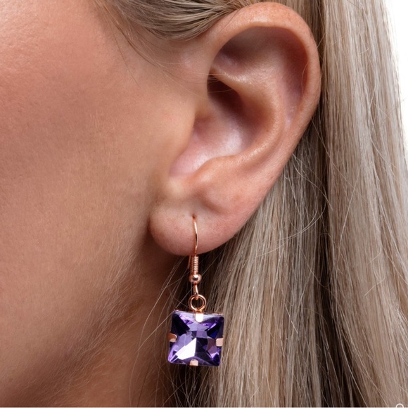 NWT Copper Multi-Color Gems Necklace & Earrings Set - Picture 3 of 5